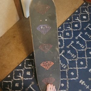 Skateboard 8.25 inch deck 8 inch axle trucks 52mm wheels Bones bearings